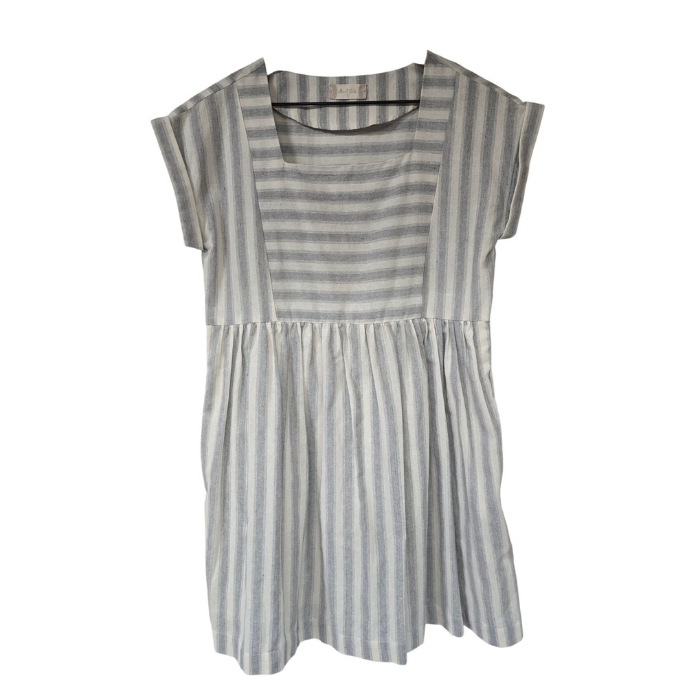 Altar'd State Women's Small Florence Dress Striped Babydoll Mini Dress